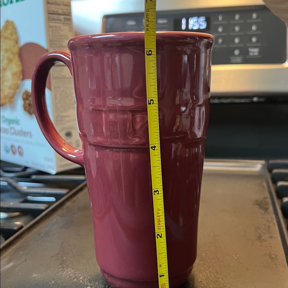 Like new Longaberger Mauve Ceramic travel Mug - Picture 8 of 10
